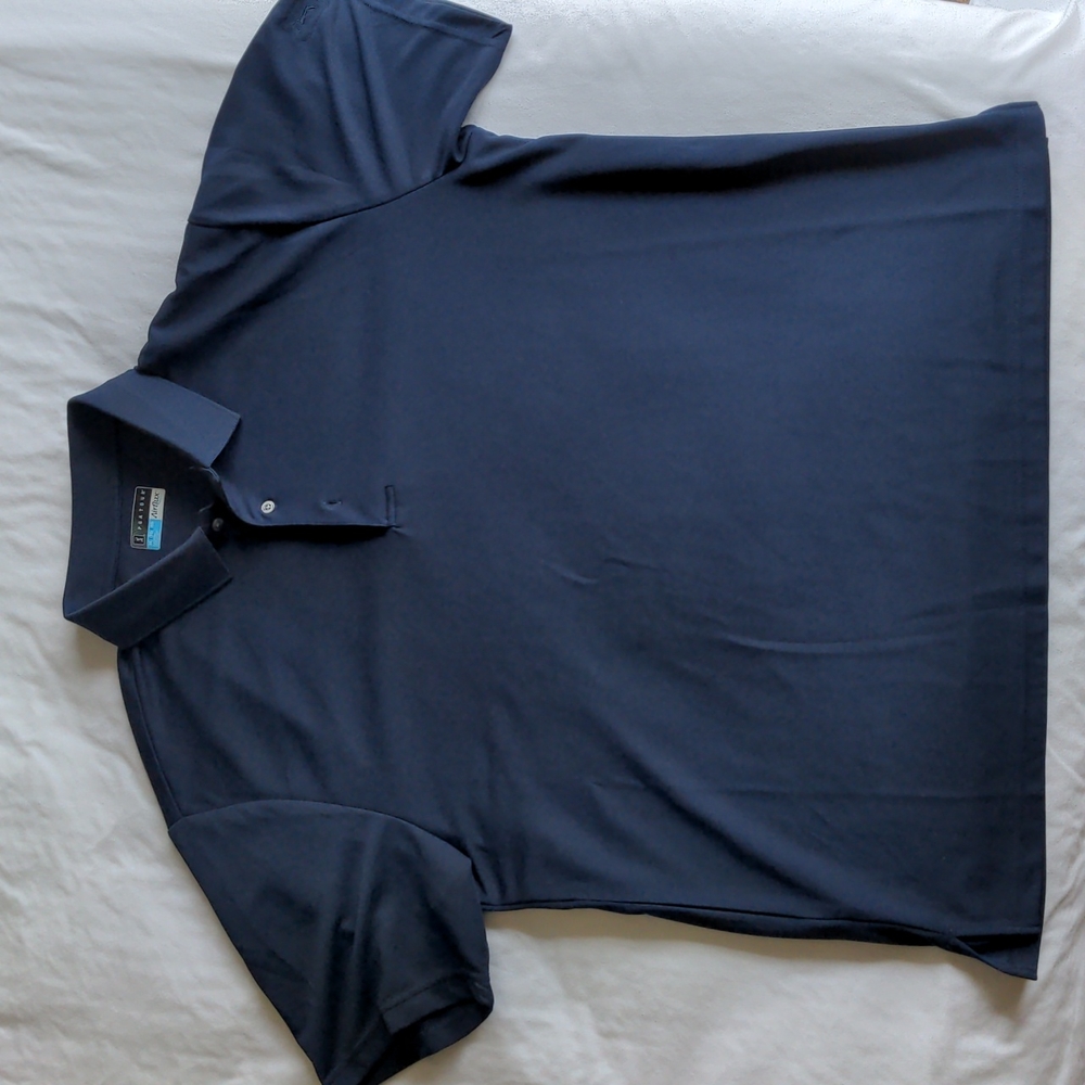 PGA Tour Airflux short sleeve polo shirt wicking Navy Blue Size: Men's XL